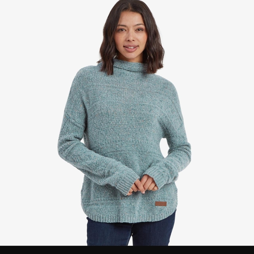Elegant Teal Turtleneck Sweater